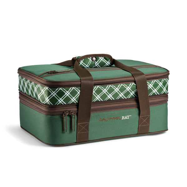 Rachael Ray Expandable Lasagna Lugger, Forest Green