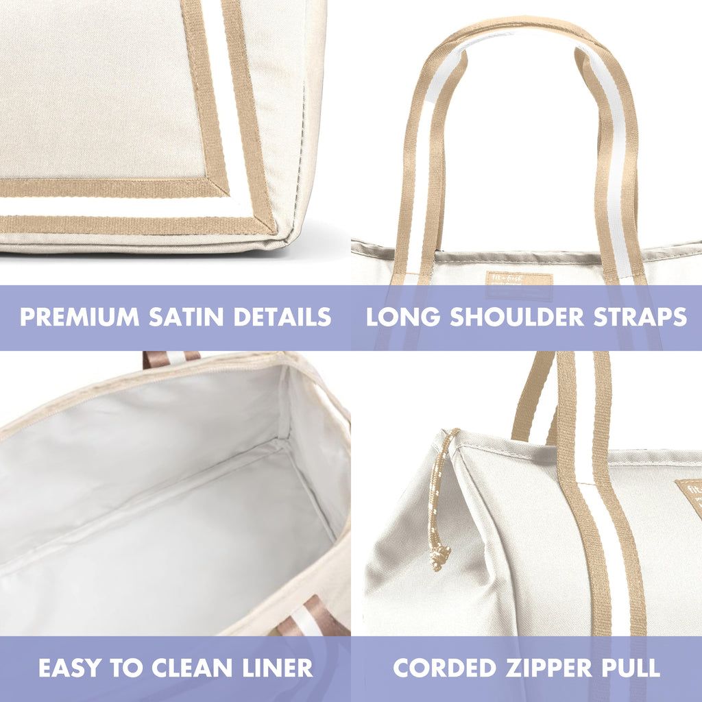 Everleigh Lunch Bag with Lunch Kit, Cream