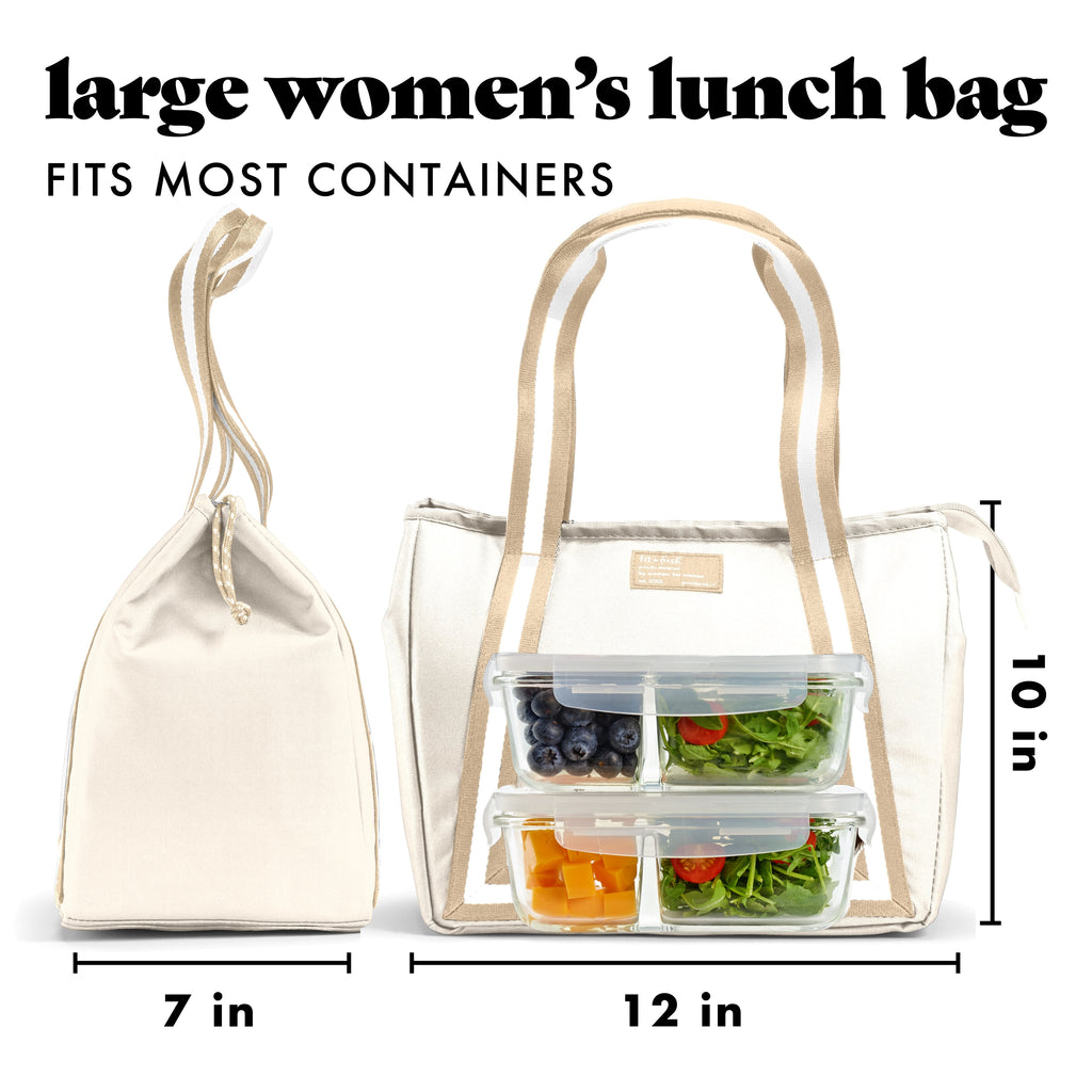Everleigh Lunch Bag with Lunch Kit, Cream