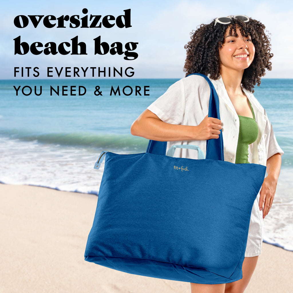 All The Things XL Travel Tote Bag, Cobalt