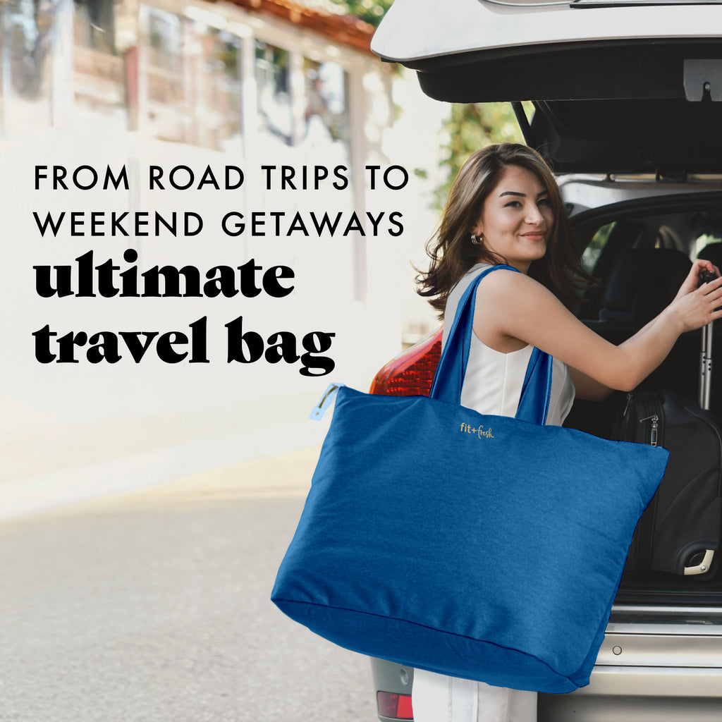 All The Things XL Travel Tote Bag, Cobalt