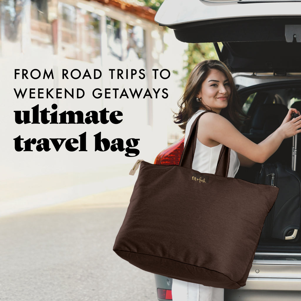 All The Things XL Travel Tote Bag, Chocolate Brown