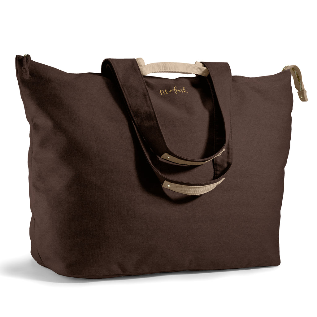 All The Things XL Travel Tote Bag, Chocolate Brown
