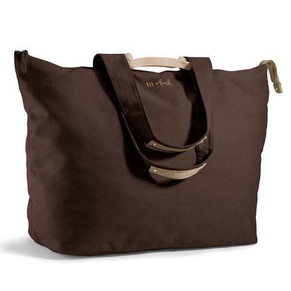 All The Things XL Travel Tote Bag, Chocolate Brown