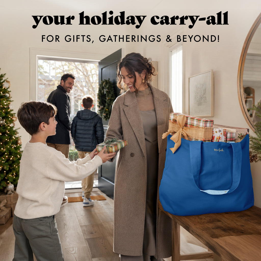 All The Things XL Travel Tote Bag, Cobalt