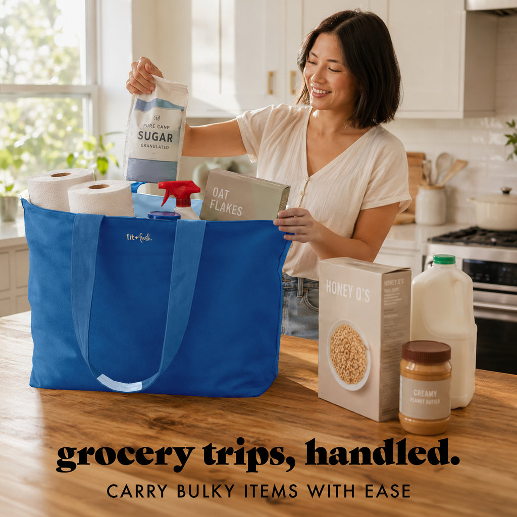 All The Things XL Travel Tote Bag, Cobalt
