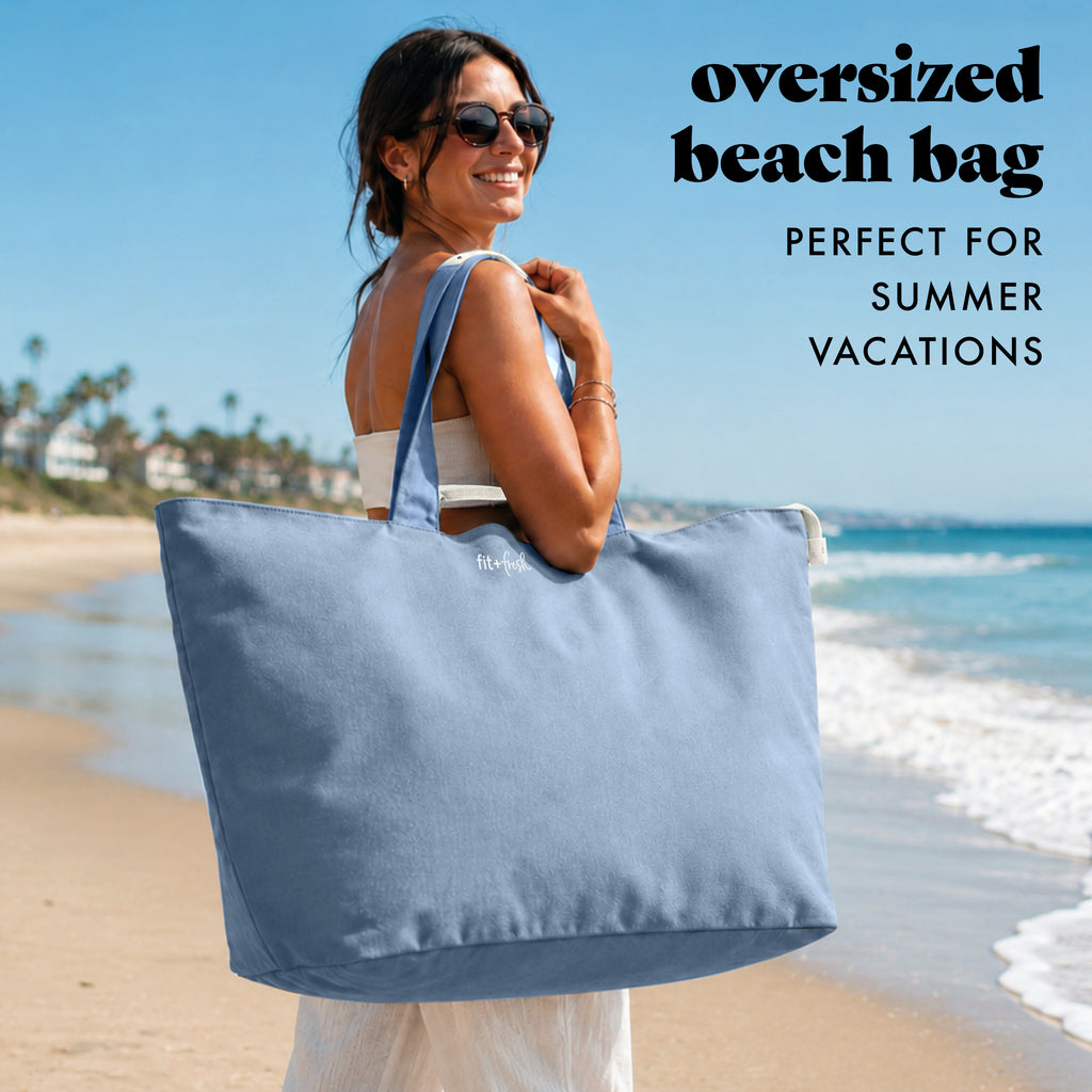 All The Things XL Travel Tote Bag, Denim