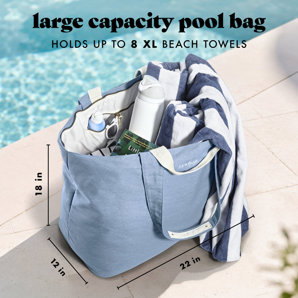 All The Things XL Travel Tote Bag, Denim
