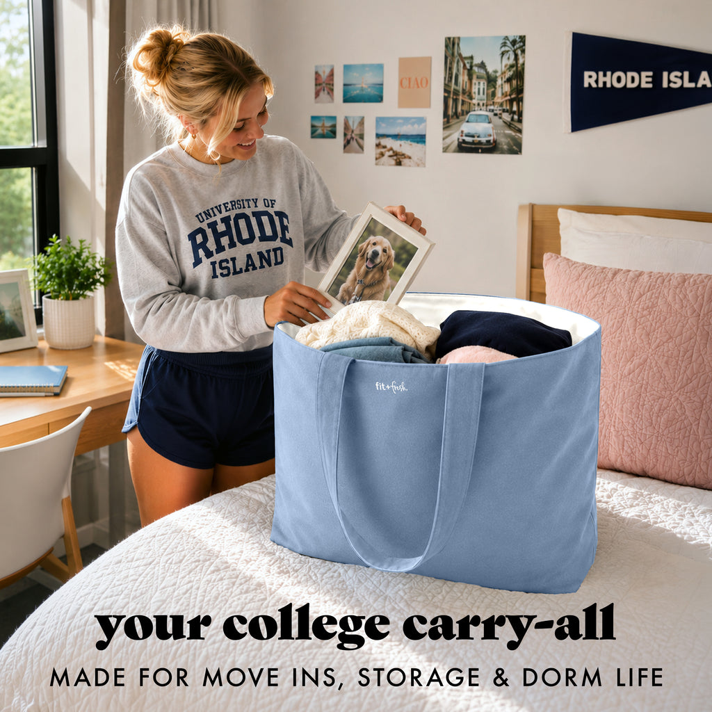 All The Things XL Travel Tote Bag, Denim