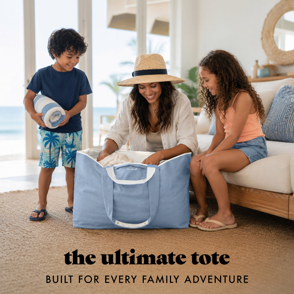 All The Things XL Travel Tote Bag, Denim