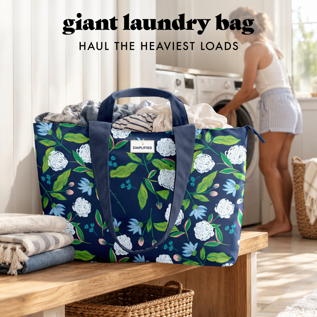 All The Things XL Travel Tote Bag, Hydrangeas