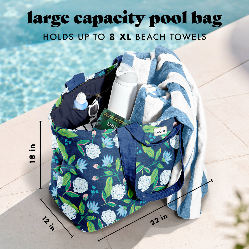 All The Things XL Travel Tote Bag, Hydrangeas