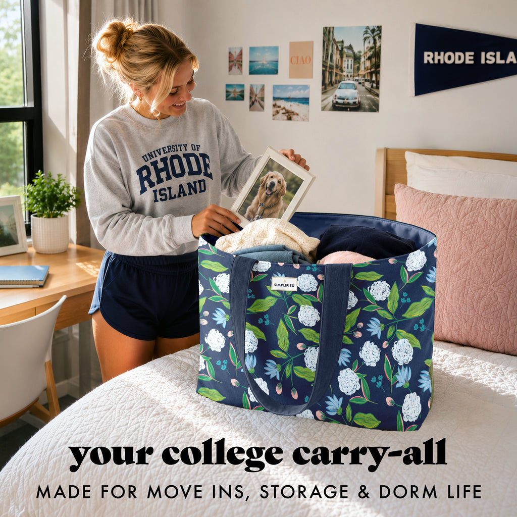 All The Things XL Travel Tote Bag, Hydrangeas