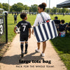 All The Things XL Travel Tote Bag, Navy Stripe