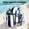 All The Things XL Travel Tote Bag, Navy Stripe