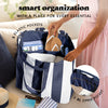 All The Things XL Travel Tote Bag, Navy Stripe