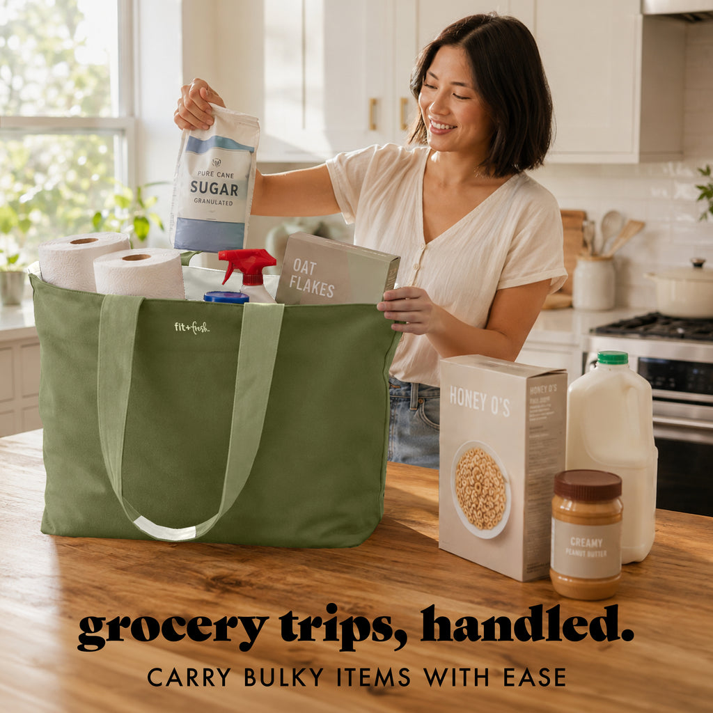 All The Things XL Travel Tote Bag, Olive