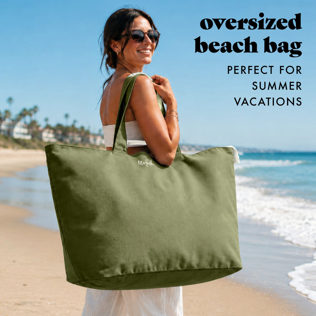 All The Things XL Travel Tote Bag, Olive