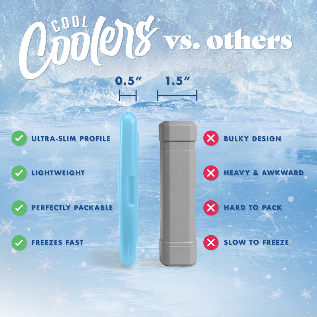 Cool Coolers Adult Slim Ice, Blue