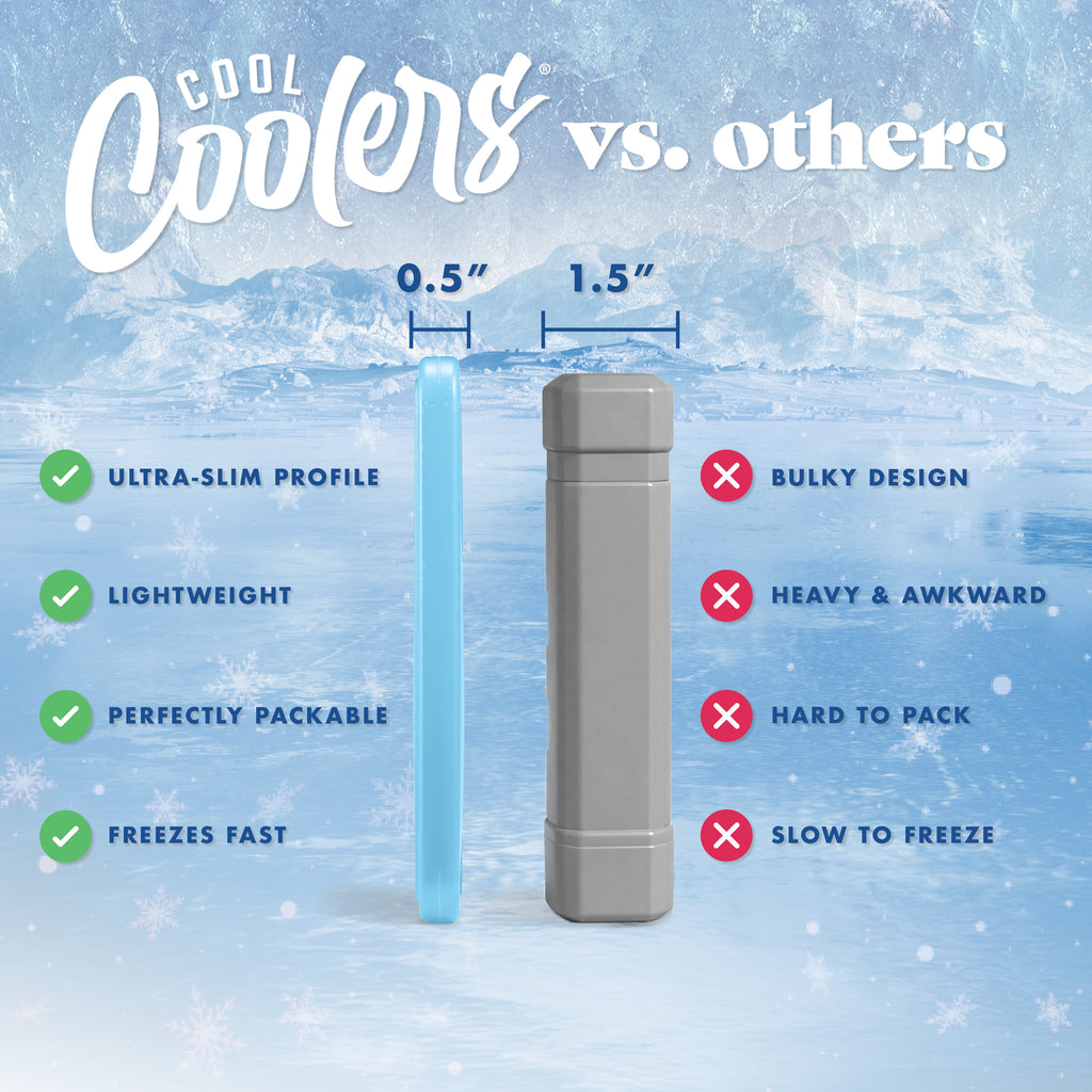 Cool Coolers XL Slim Ice, Blue