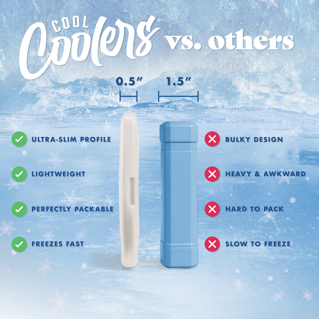 Cool Coolers Adult Slim Ice, Ivory