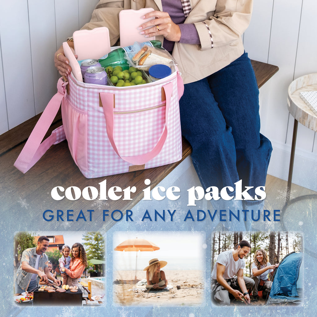 Cool Coolers XL Slim Ice, Light Pink