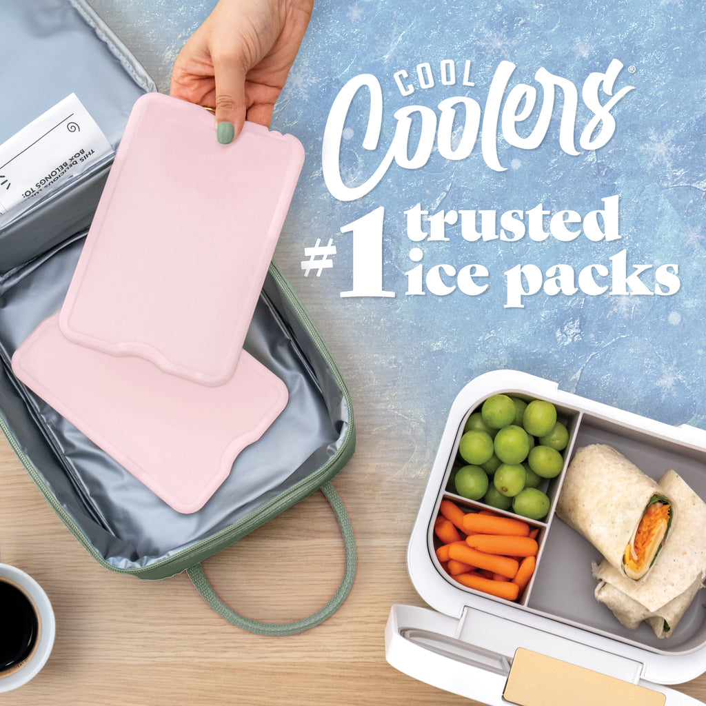 Cool Coolers XL Slim Ice, Light Pink