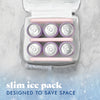 Cool Coolers XL Slim Ice, Light Pink