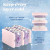 Cool Coolers XL Slim Ice, Light Pink