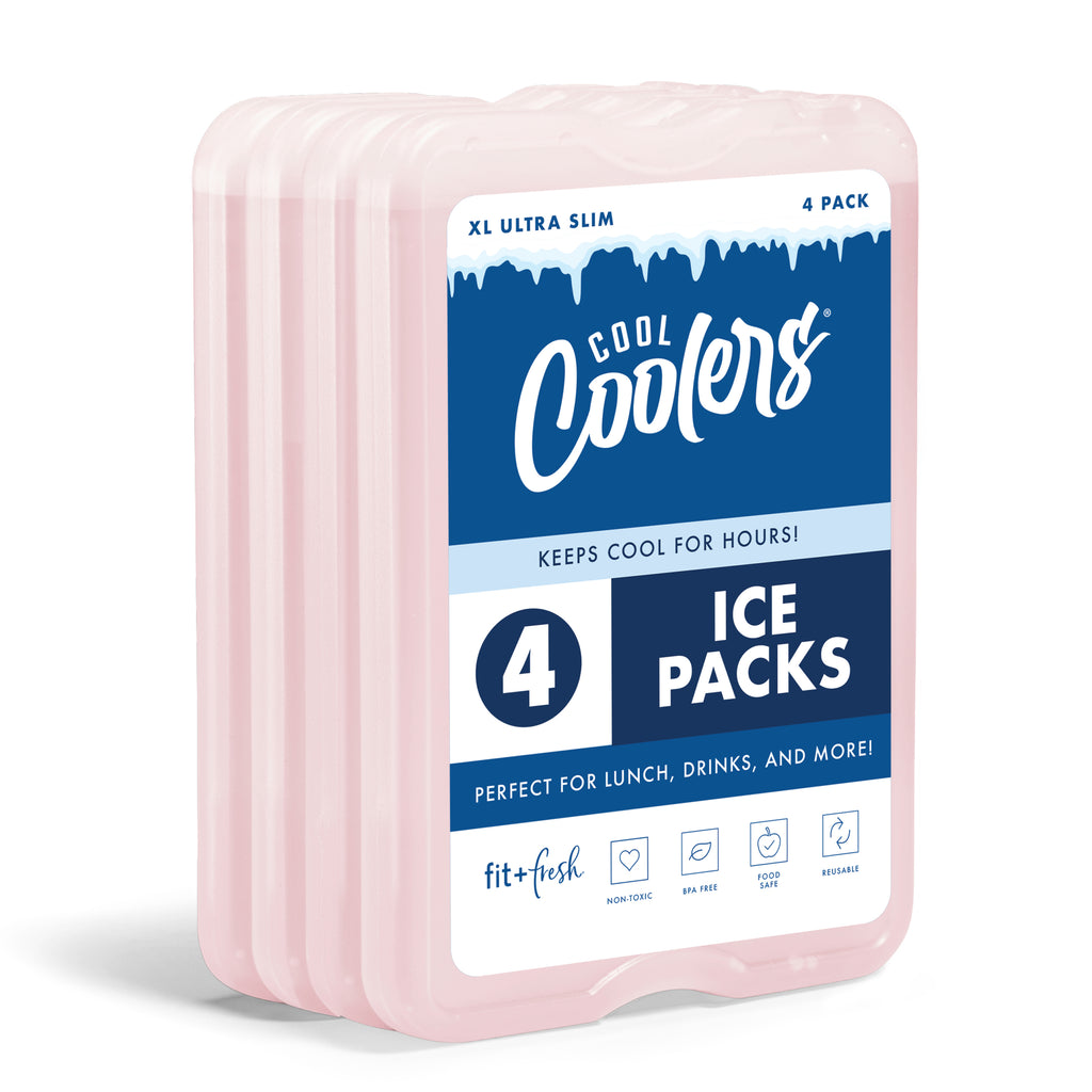 Cool Coolers XL Slim Ice, Light Pink