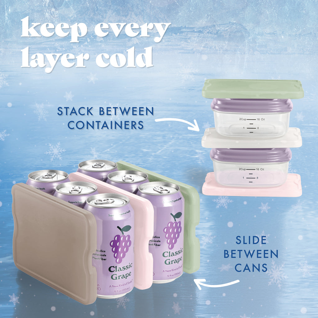 Cool Coolers XL Slim Ice, Neutral Multicolor