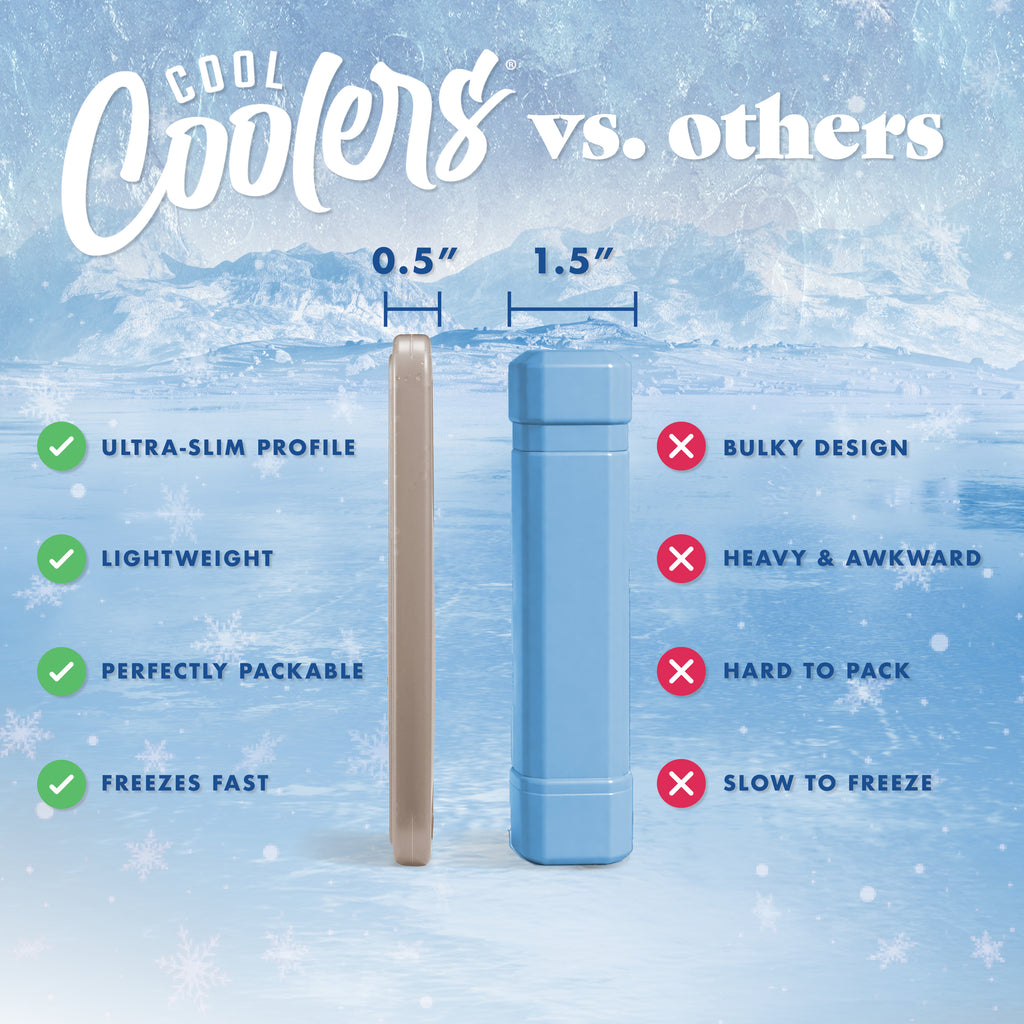 Cool Coolers XL Slim Ice, Taupe