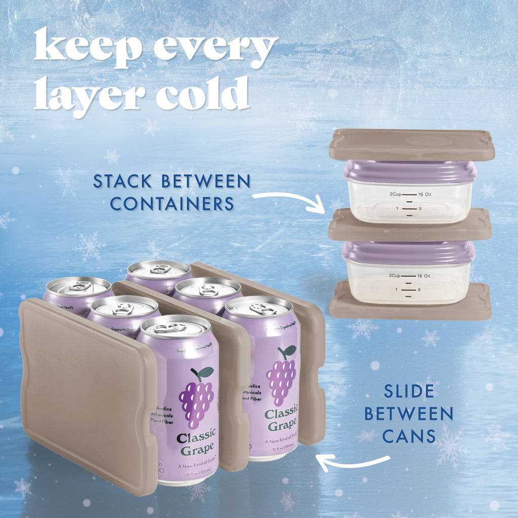 Cool Coolers XL Slim Ice, Taupe