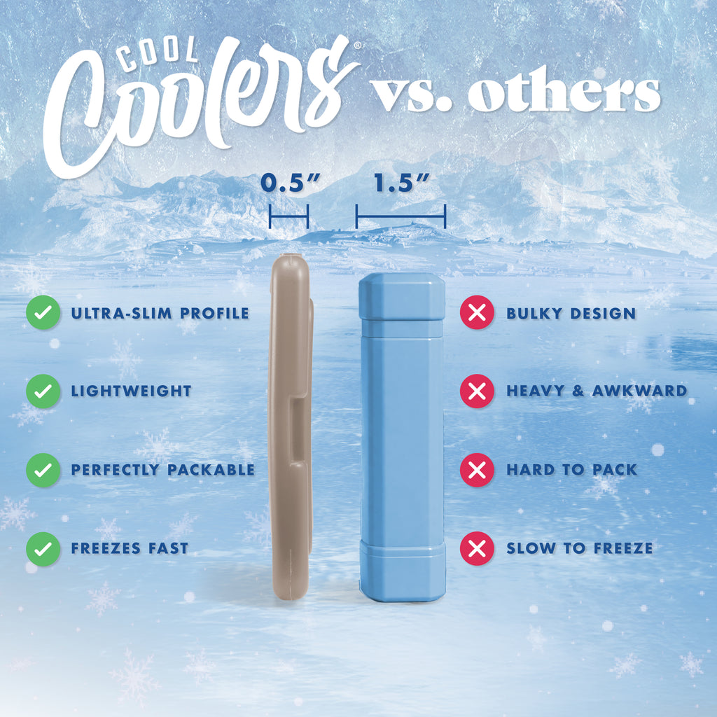 Cool Coolers Adult Slim Ice, Taupe