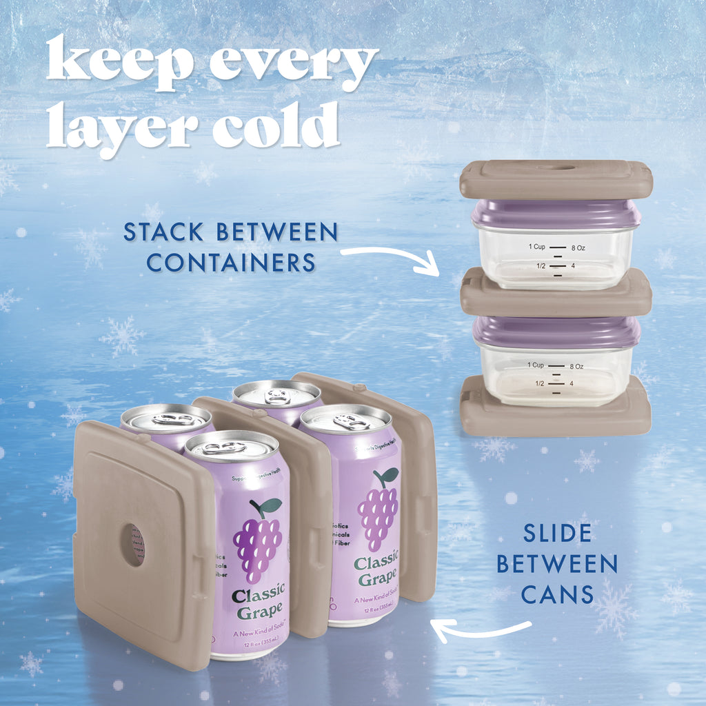 Cool Coolers Adult Slim Ice, Taupe