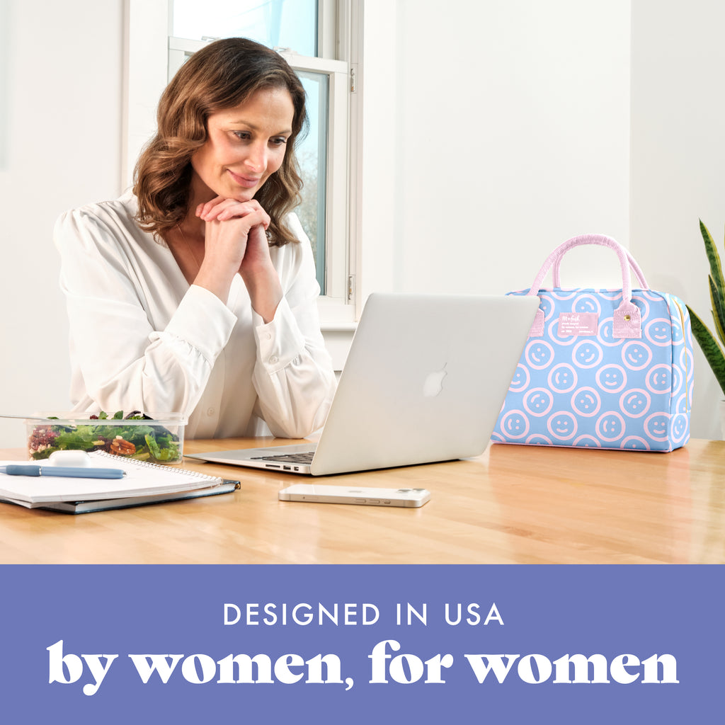 Bloomington Lunch Bag with Lunch Kit, Bubble Gum Smiles