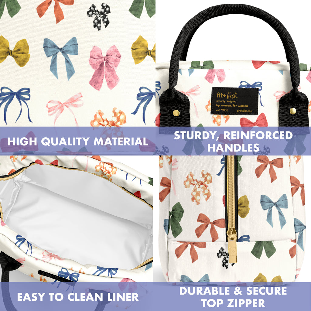 Bloomington Lunch Bag with Lunch Kit, Fall Bows