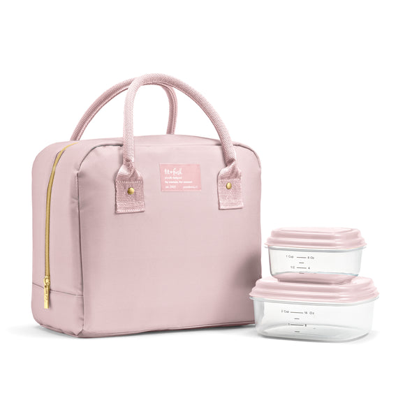 Bloomington Lunch Bag with Lunch Kit, Mauve