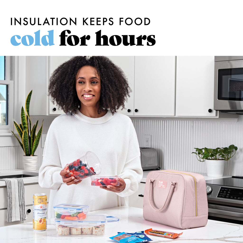 Bloomington Lunch Bag with Lunch Kit, Mauve