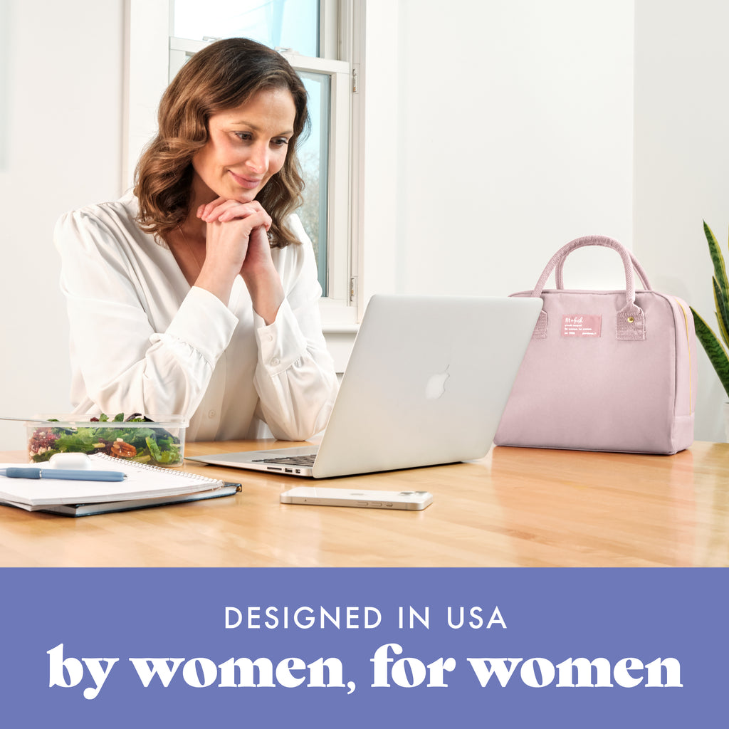 Bloomington Lunch Bag with Lunch Kit, Mauve