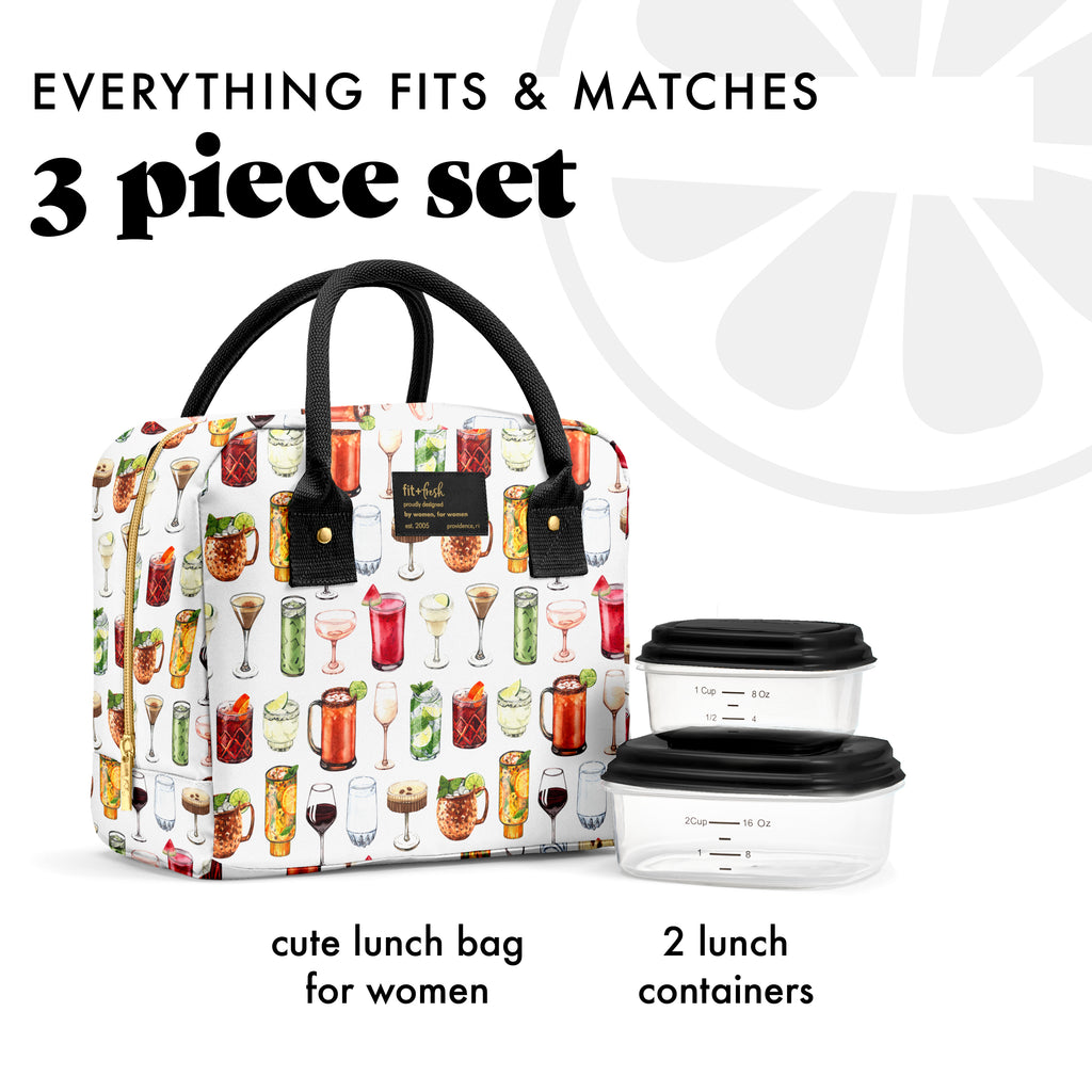 Bloomington Lunch Bag with Lunch Kit, Mixology