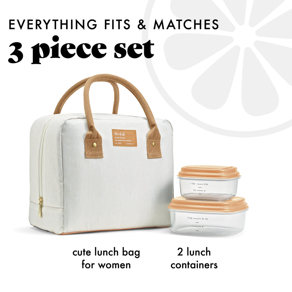 Kit De 3 Sacs à Lunch Blancs Sublimation – Avec Fermeture éclair, Neufs