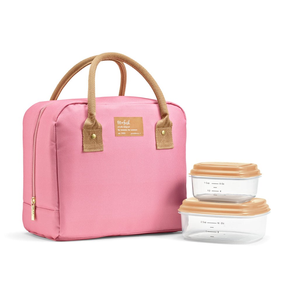 Bloomington Lunch Bag with Lunch Kit, Dusty Rose