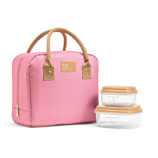 Bloomington Lunch Bag with Lunch Kit, Dusty Rose