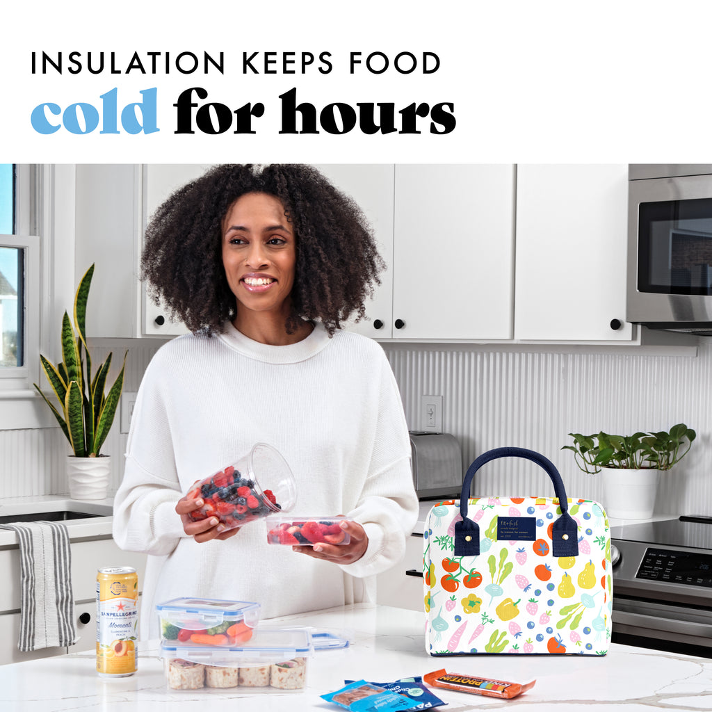 Bloomington Lunch Bag with Lunch Kit, Fruits & Veggies