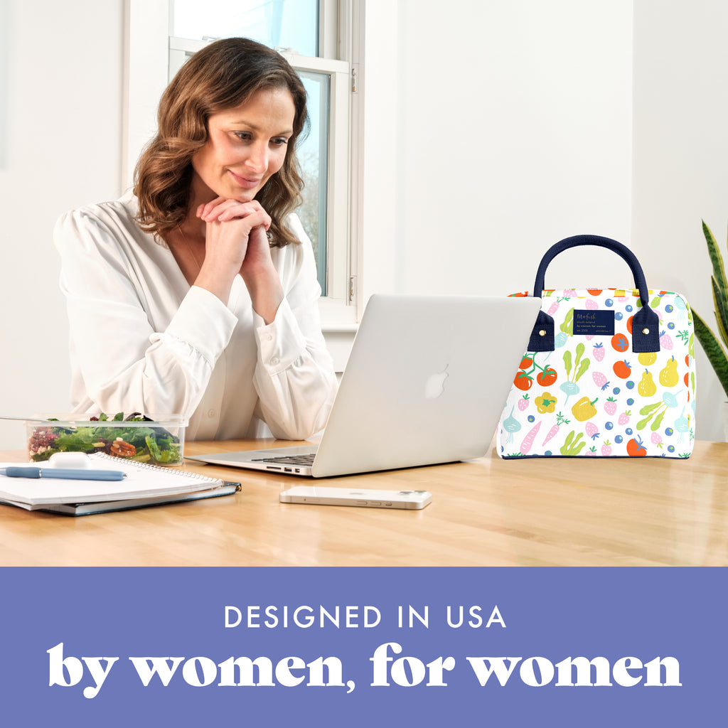 Bloomington Lunch Bag with Lunch Kit, Fruits & Veggies