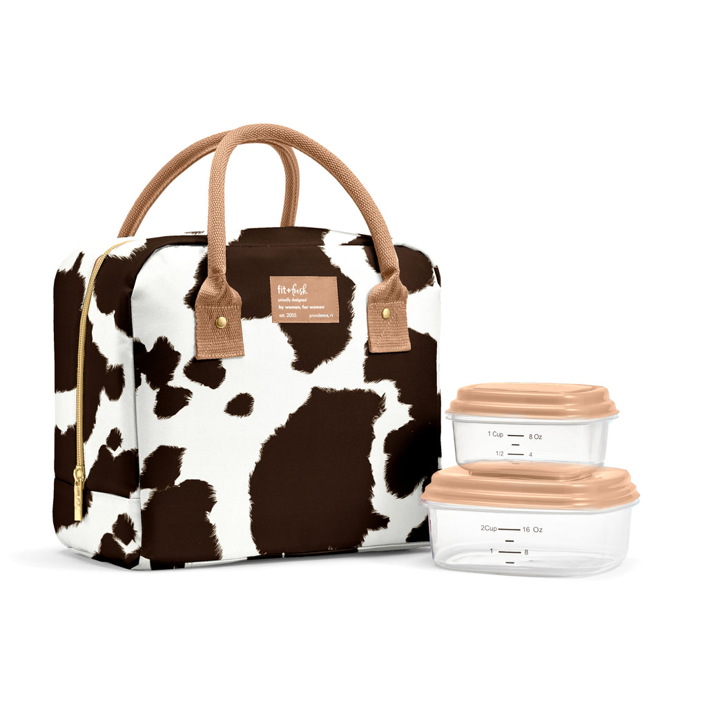 Bloomington Lunch Bag with Lunch Kit, Cowhide