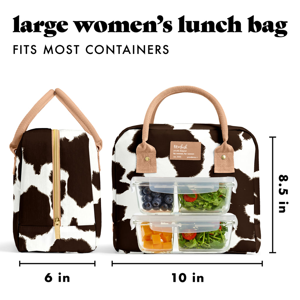 Bloomington Lunch Bag with Lunch Kit, Cowhide
