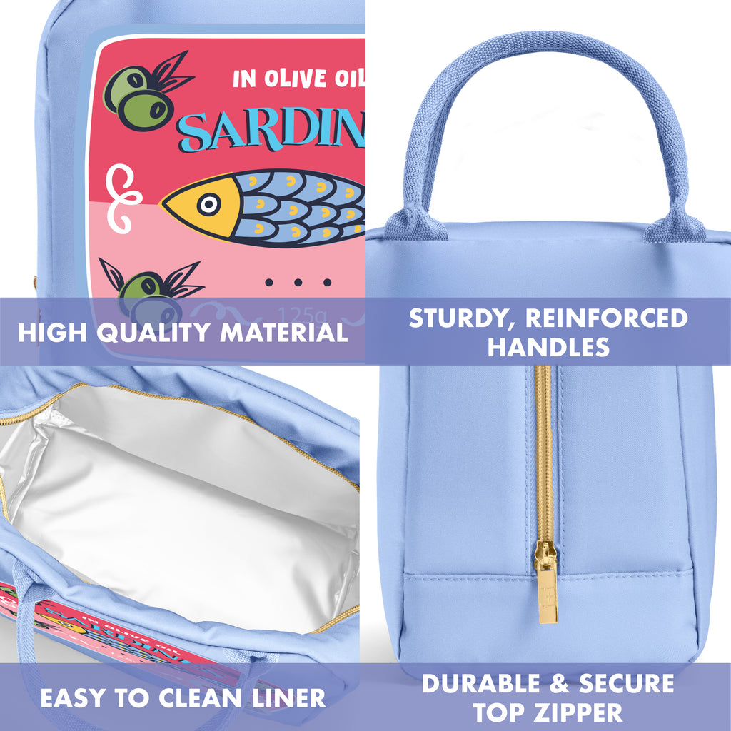 Bloomington Lunch Bag with Lunch Kit, Rose Sardine Can