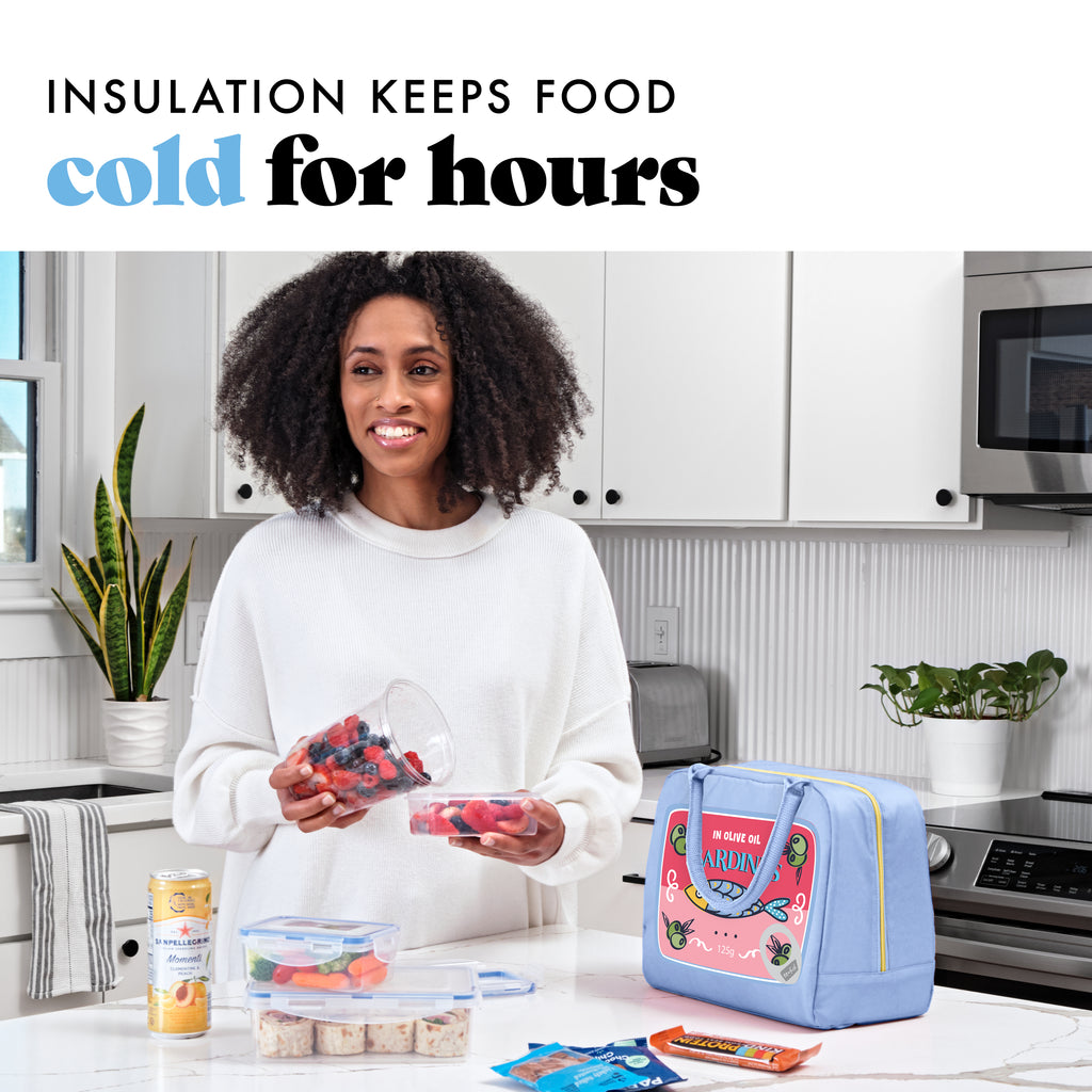 Bloomington Lunch Bag with Lunch Kit, Rose Sardine Can